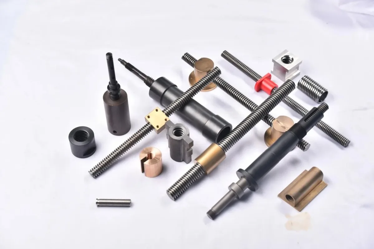 Trapezoidal Lead Screw & Anti-Backlash Nut Set, for Machines / Automation