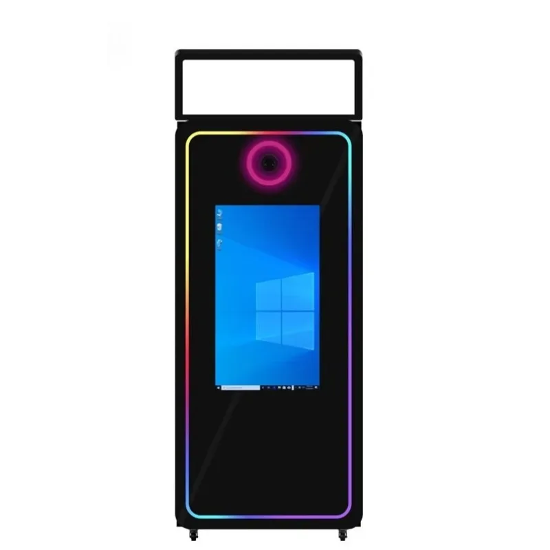 【HOT】65-Inch Selfie Mirror Photo Booth Touch Screen with  and