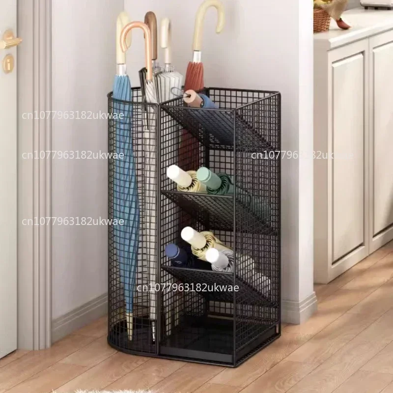 

Umbrella Storage Rack Commercial Lobby Bucket Placement Household Entrance Draining Entryway Holder