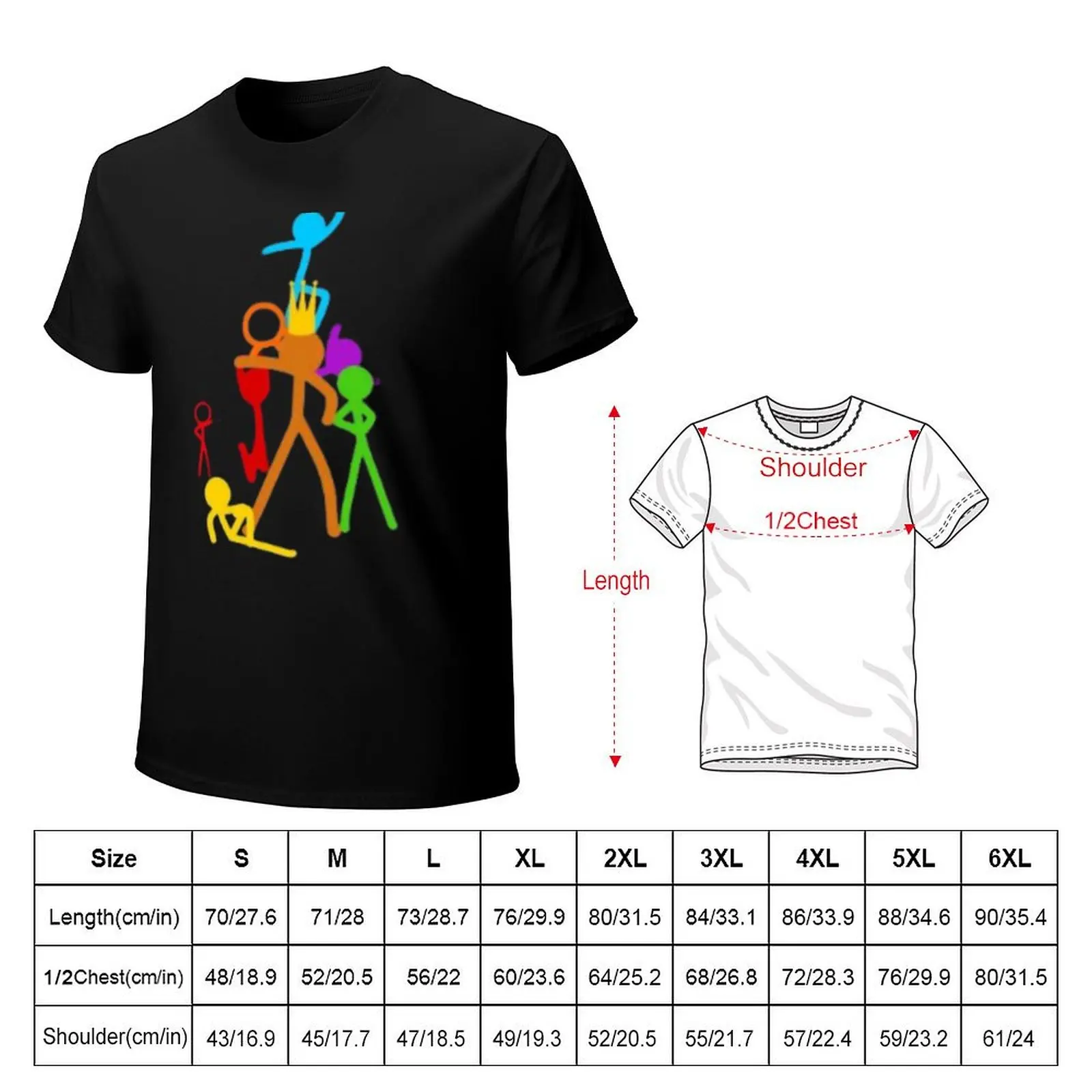 Alan Becker Gaming T-Shirt Basic Solid Color Short Sleeve Cotton Top