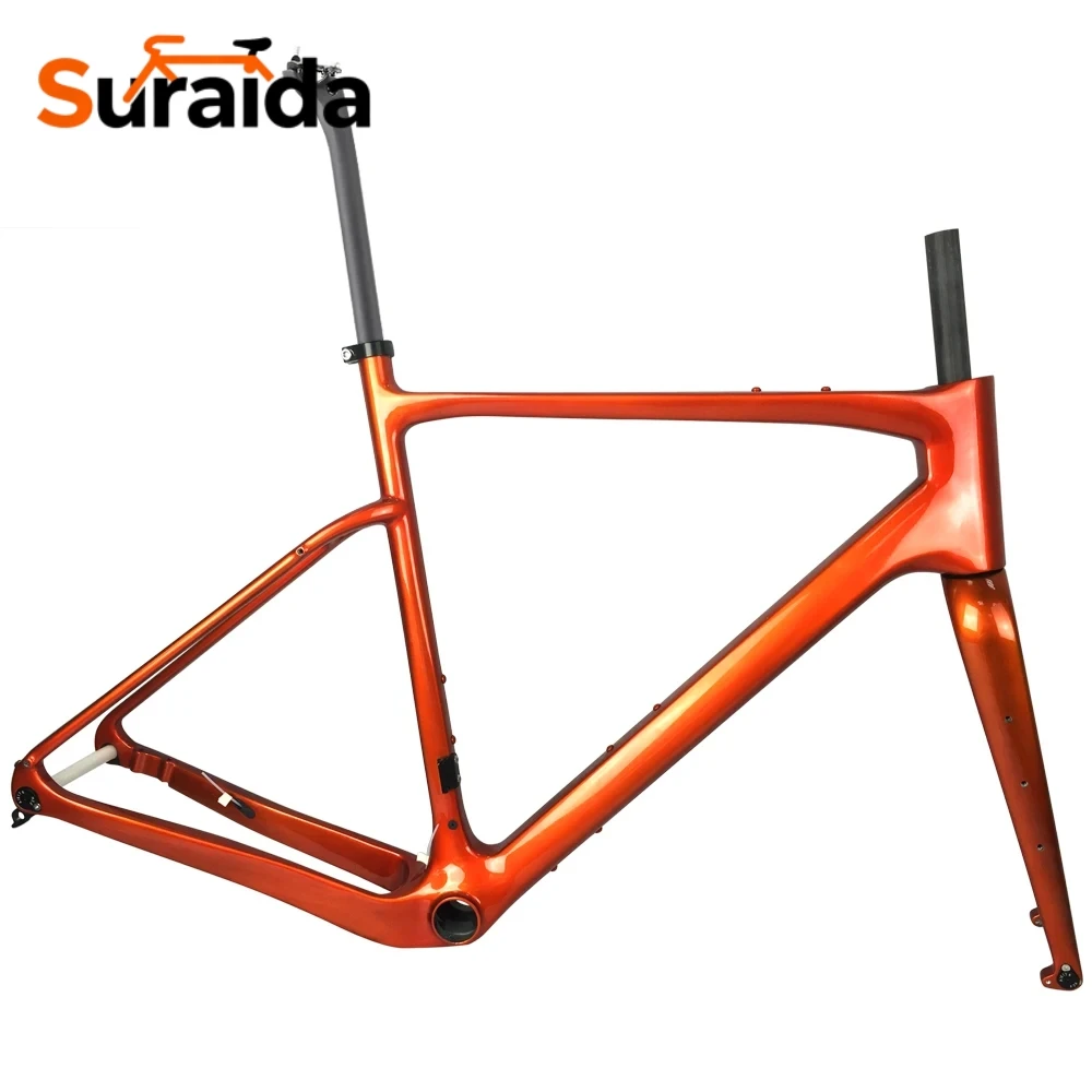 

Suraida T1100 Full Carbon 22 Speed Gravel Frameset 700C Disc Brake BB386 High-Performance Cyclocross Road Bicycle Frame