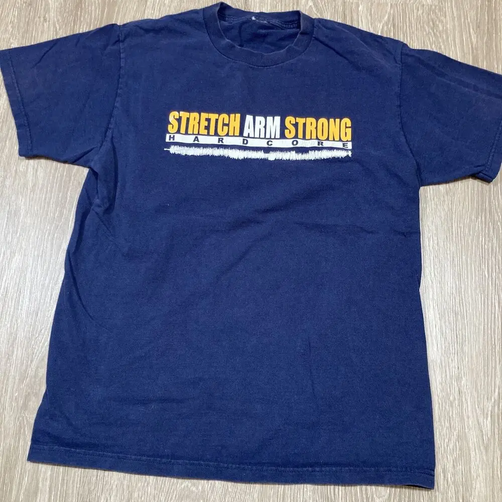 Stretch Arm Strong Shirt Small Vintage 90s 00s Hardcore Band Concert Tour Tee