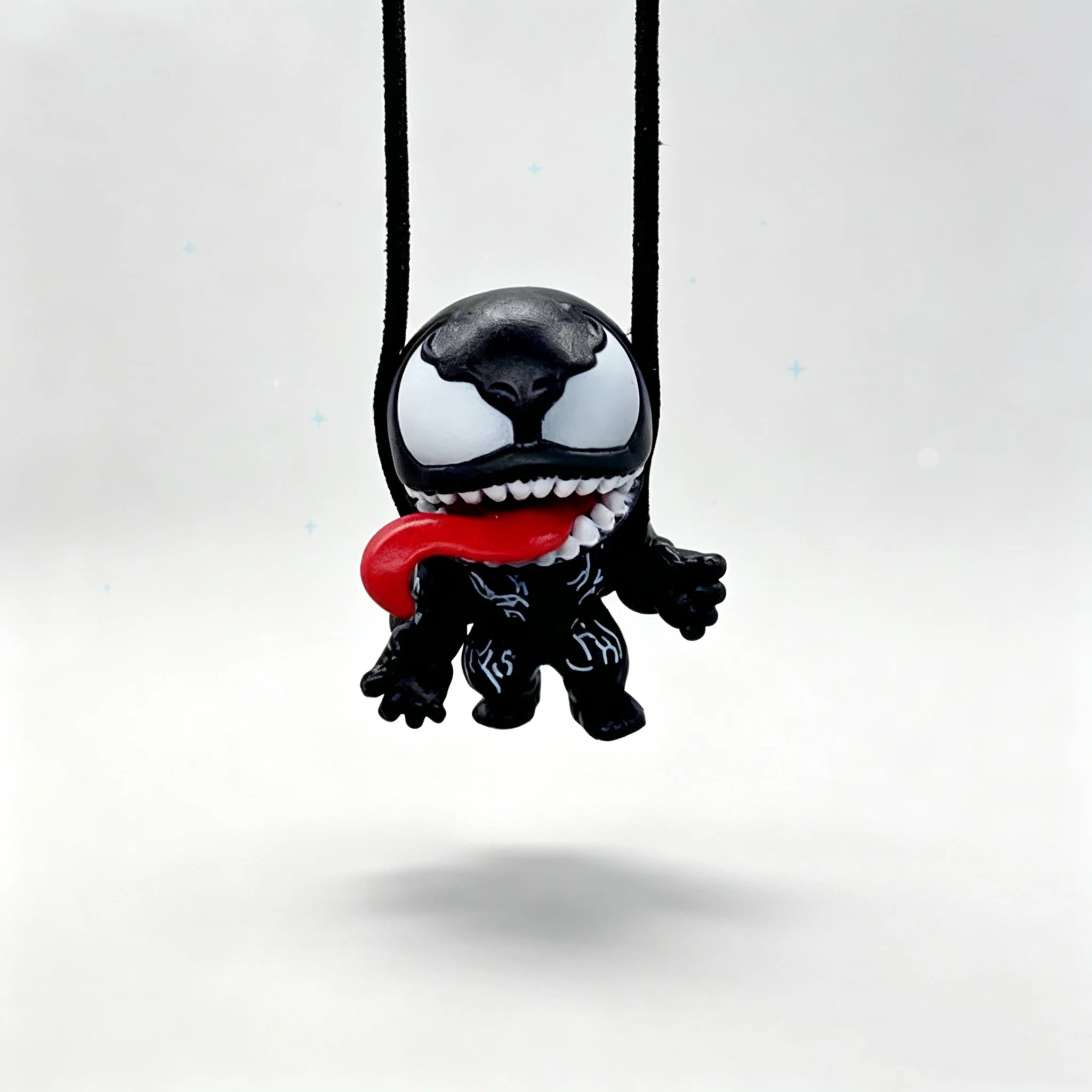 Car Interior Hanging Decoration Venom Cartoon Doll Rearview Mirror Pendant Mini Model Toy Christmas Gift
