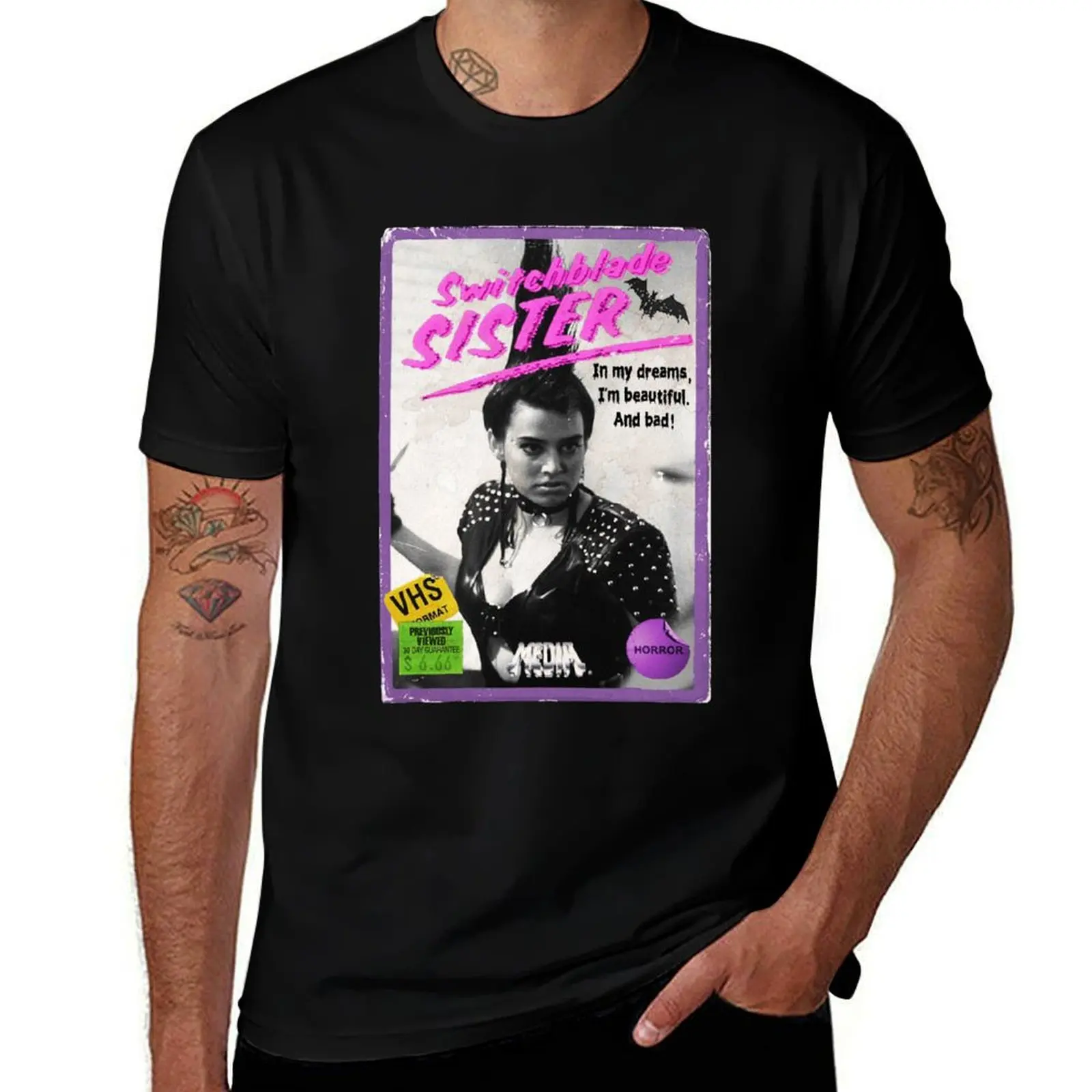 Switchblade Sister Taryn White VHS! T-Shirt Creative Graphic Tee Shirt