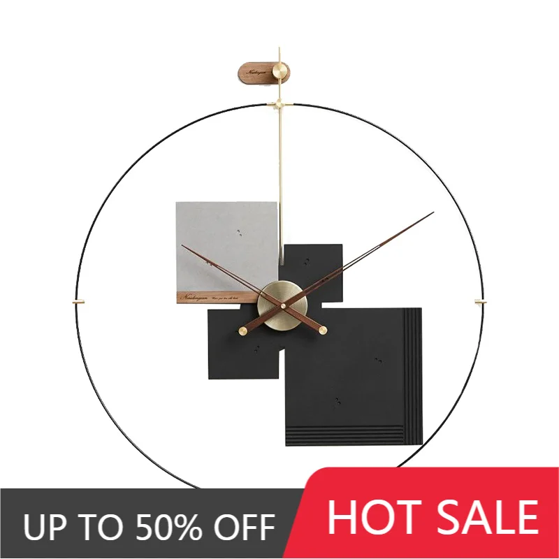 Modern Large Wall Clock Stylish Silent Mechanism Clock Living Room Simple Decor Wall Watch Noiseless Home Decoration Accessorie