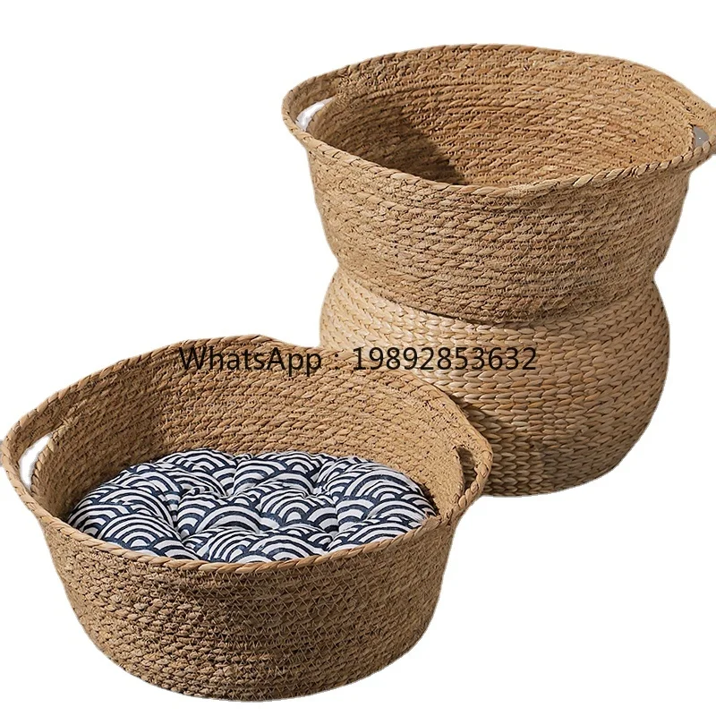 ZZ Wyj Rattan Cat Nest Four Seasons Universal Summer Cat House Papyrus Mat Kennel Cat Scratch Board