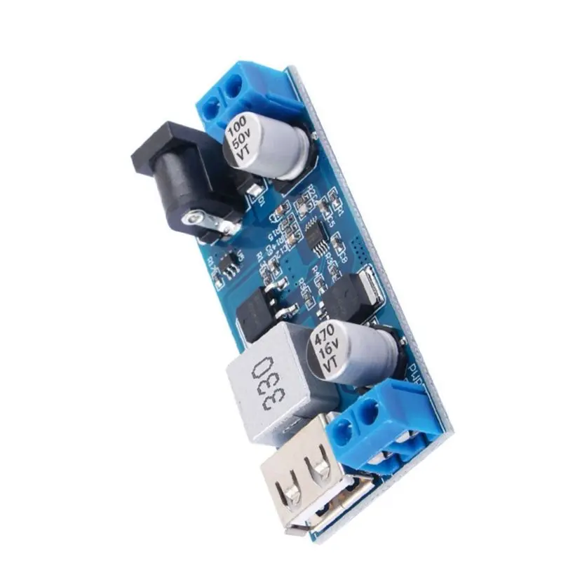 PHFU-USB Step-Down Charging Module 4PCS DC-DC 24V/12V To 5V 5A Buck Converter Adjustable Power Supply For Phone