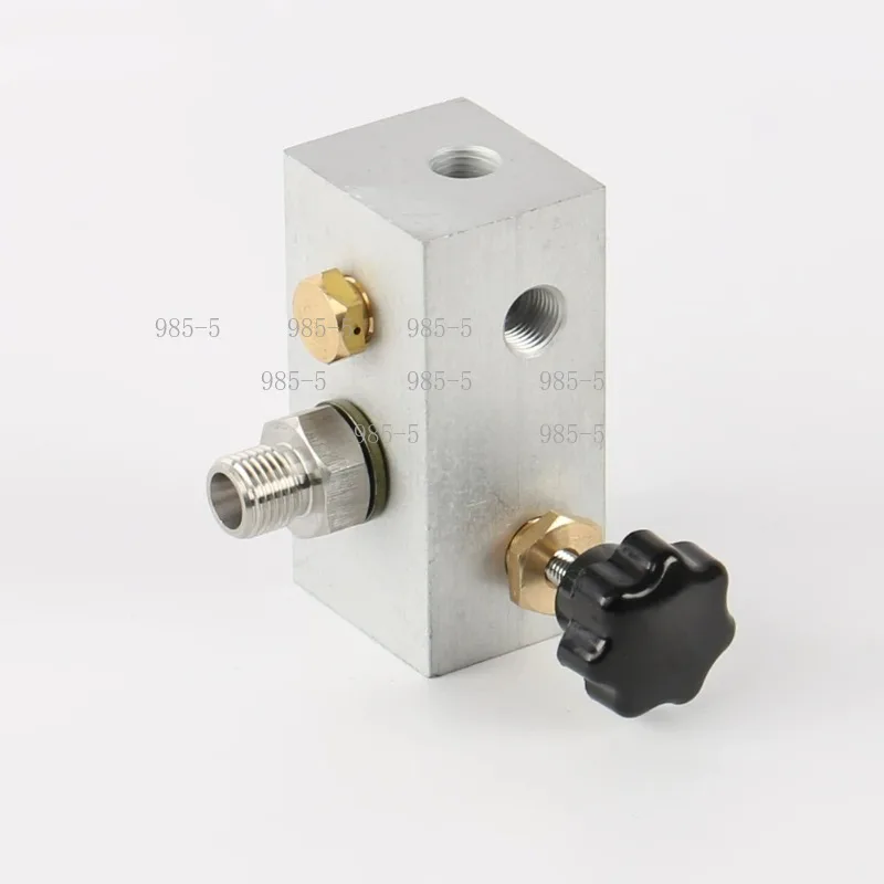 Industrial High Pressure Air Pump with Integrated Valve Block Manifold Assembly