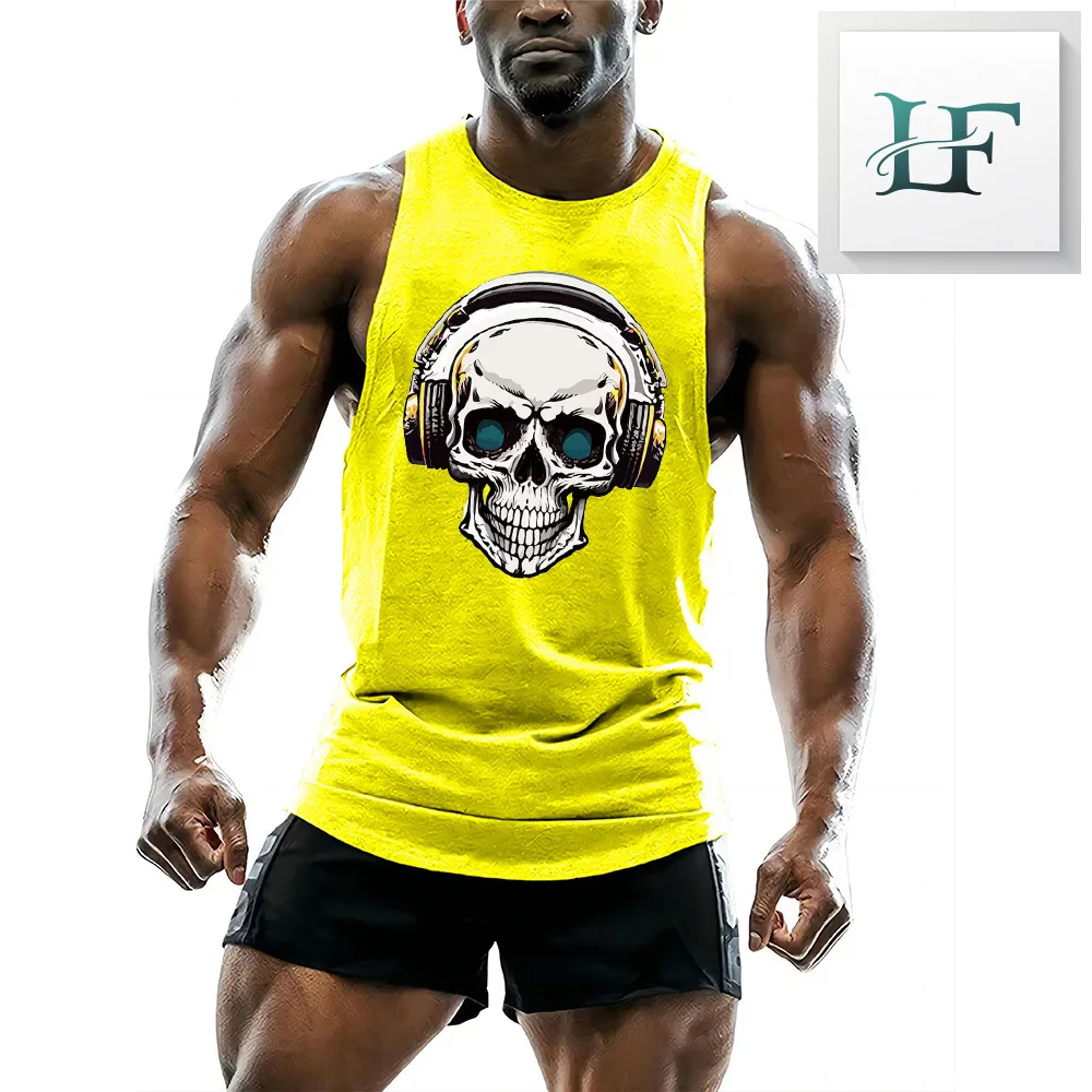 Mens 3D printed fitness vest, quick drying sleeveless T-shirt,fitness suit, basketball training vest,summer mens sports top2024. - Image 6