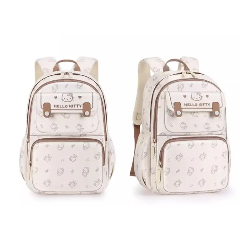 

Sanrioed Kuromi Melody Cinnamoroll Hello Kitty Children Backpack Cute Schoolbag Student Cartoon Large Capacity Shoulder Bag Gift