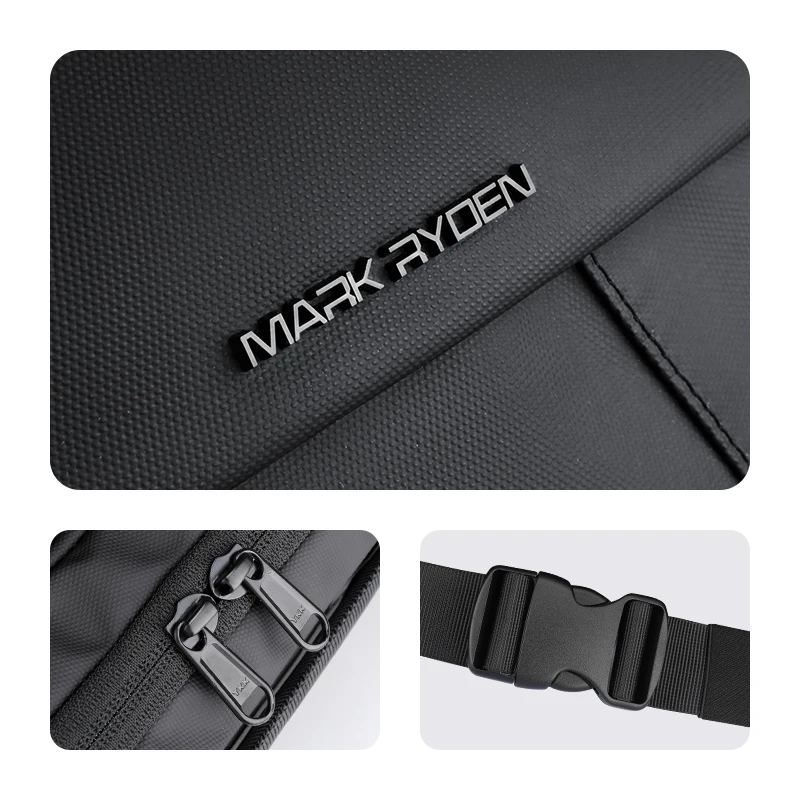 Mark Ryden 7.9-inch Ipad daily casual crossbody bag YKK zipper waterproof fabric multi-compartment design buckle style