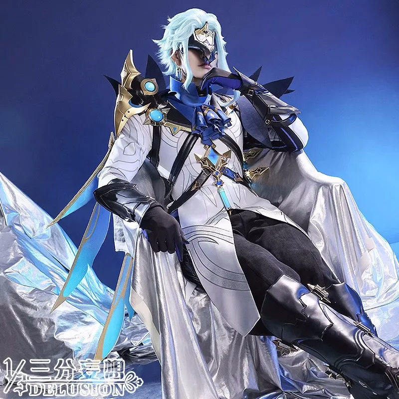 

COS-KiKi Genshin Impact Fatui Dottore Game Suit Cosplay Costume Gorgeous Handsome Uniform Halloween Party Role Play Outfit Men