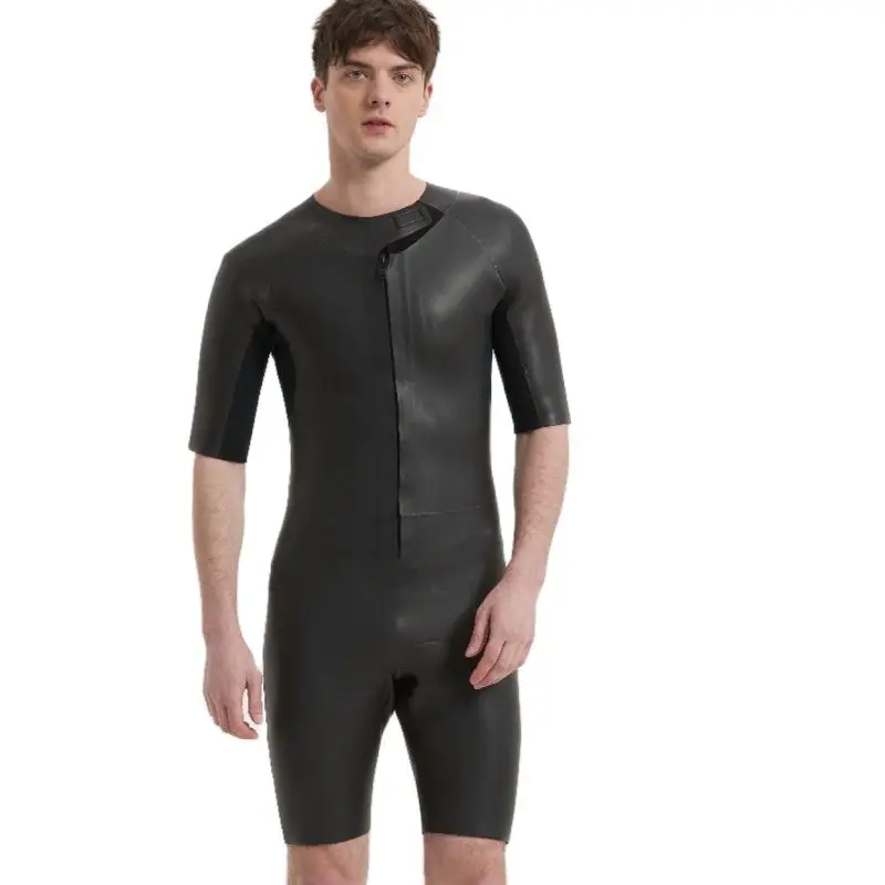 

DEMMET 3MM Men Triathlon Sharkskin Wetsuit Super Elastic Waterproof Smooth Skin Neoprene Soft Leather Fabric CR Diving Suit