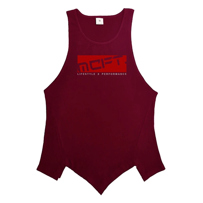 Summer Men new Muscleguys Gym Workout Clothing weightlifting Stretching Human Absorb sweat Deadlift Tank Top Cotton T Shirt Vest