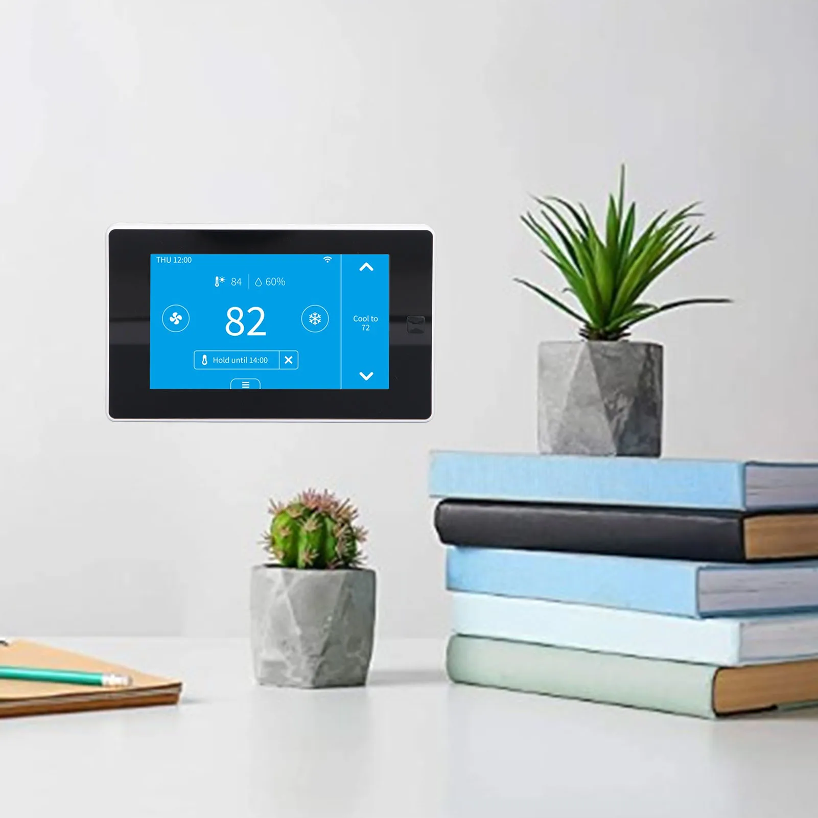 Digital Thermostat Smart WiFi Temperature Monitor Sensor with Large LCD  Remote Control for Home Temperature Monitor