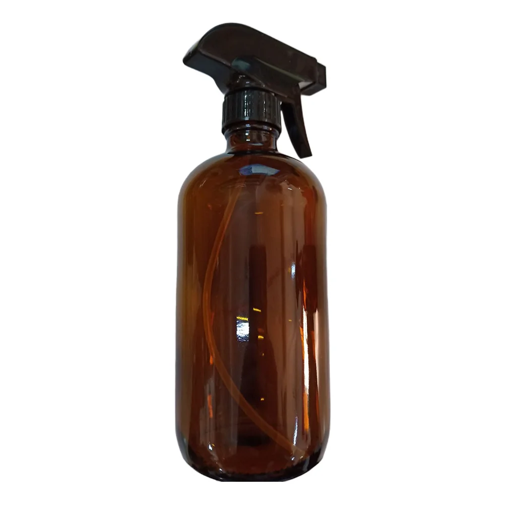 액체 비누 세제 보관용 500ml 롱넥 유리병 에어리스 펌프 디스펜서 2개, 투명 빈 병