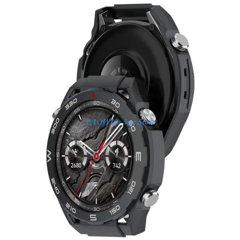

Y8AD Watch Protective Case Perforated Scale Lightweight & Portable Shockproof Smartwatch Accessory for Watch Watch GT5