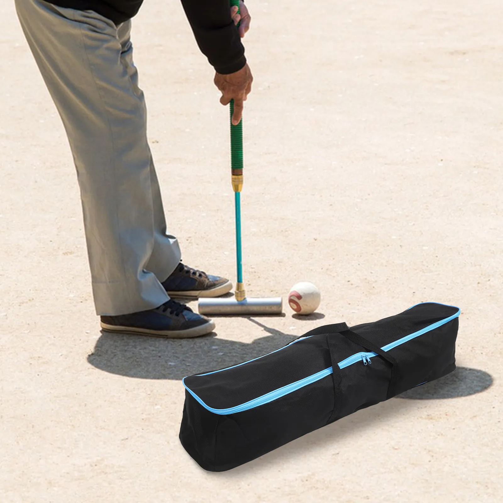 

Reusable Croquet Stick Pouch Durable Mallet Storage Bag 600D Oxford Cloth Organizer for Fitness Travel Accessories