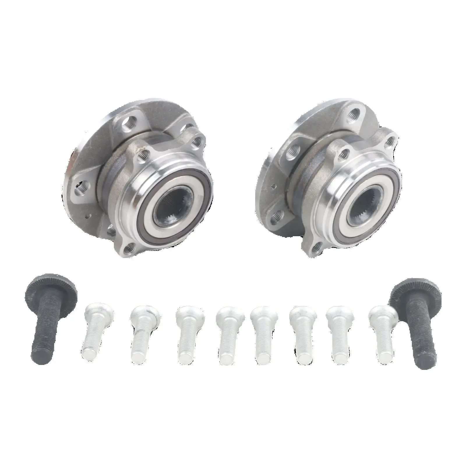 2 個ホイールベアリングハブアセンブリアウディ A3 Q3 TT フォルクスワーゲンビートル CC イオスゴルフ GTI 513253 フロント用