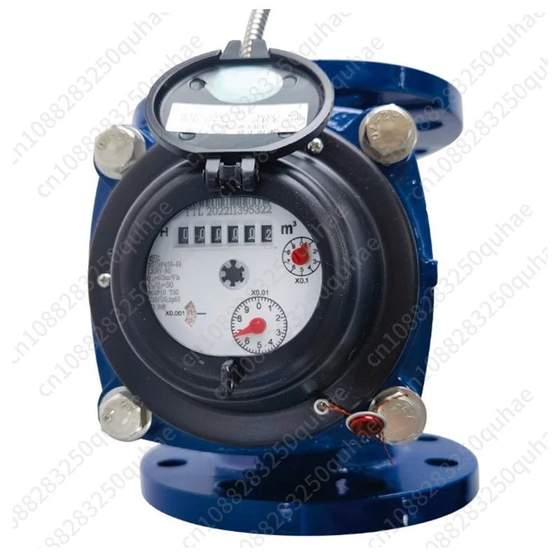 Large diameter horizontal screw type water meter detachable dry mechanical photoelectric direct reading