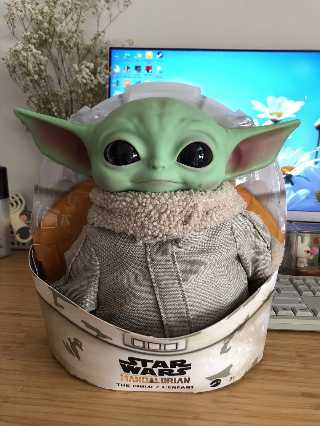 Auf Lager: 28 cm Star Wars Mandalorian Master Baby Yoda Actionfigur, niedliches Spielzeug, Dekoration für Charaktere, Sammlerstück – Detail 10