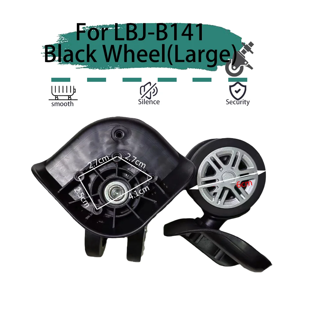 For LBJ-B141 Universal Wheel Replacement Suitcase Rotating Smooth Silent Shock Absorbing Wheel Accessories Travel Accessories