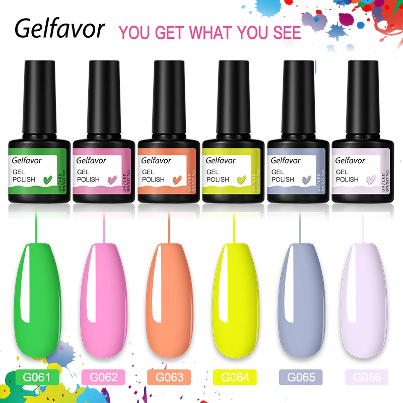 NAILWIND gel nail polish mini 8ml plastic bottle gel polish color semi-permanent LED nail lamp nail supplies