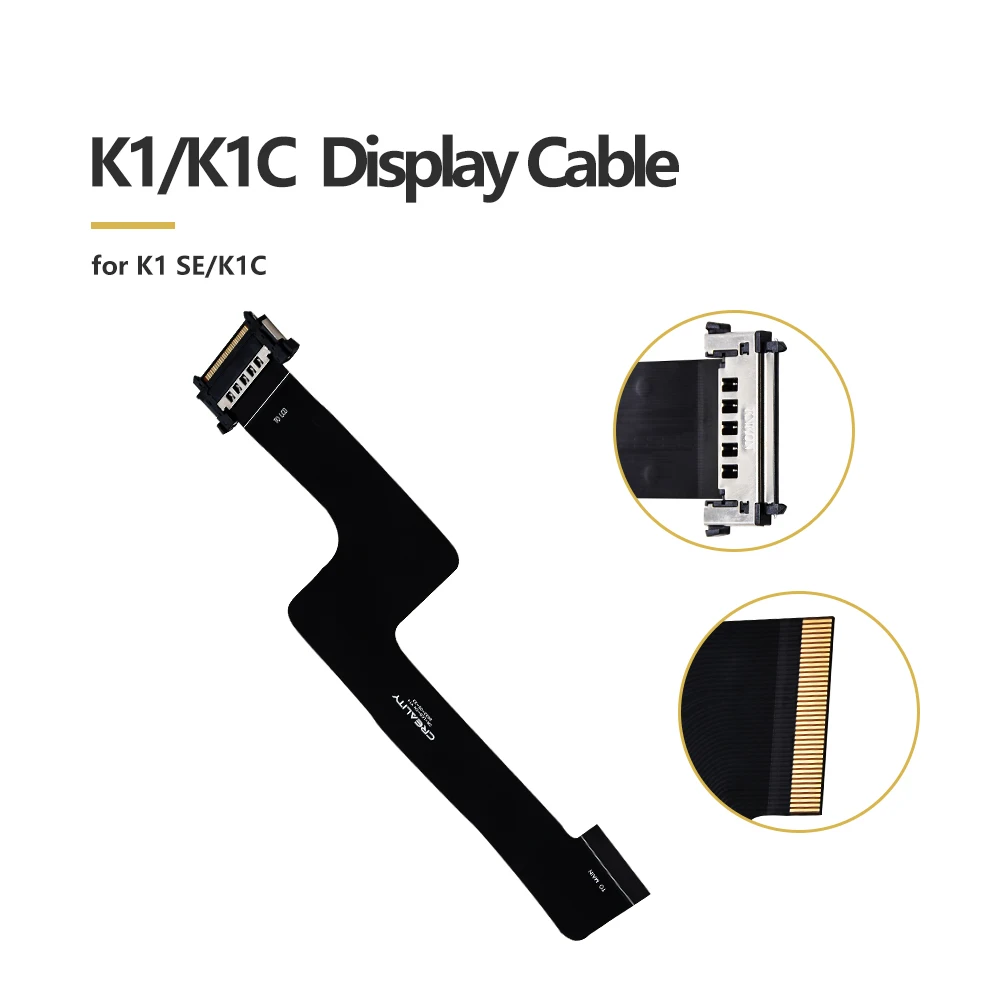 

Кабель FPC для подключения дисплея K1/K1C, L162мм, для 3D-принтеров K1C, K1/SE, Ender3 V3/Plus, черный, запчасть для 3D-принтера