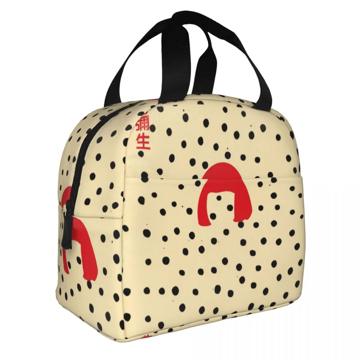 Yayoi Kusama Artista Borse per il pranzo isolate Borsa termica riutilizzabile Arte giapponese Tote portatile Lunch Box Borse per alimenti Ufficio