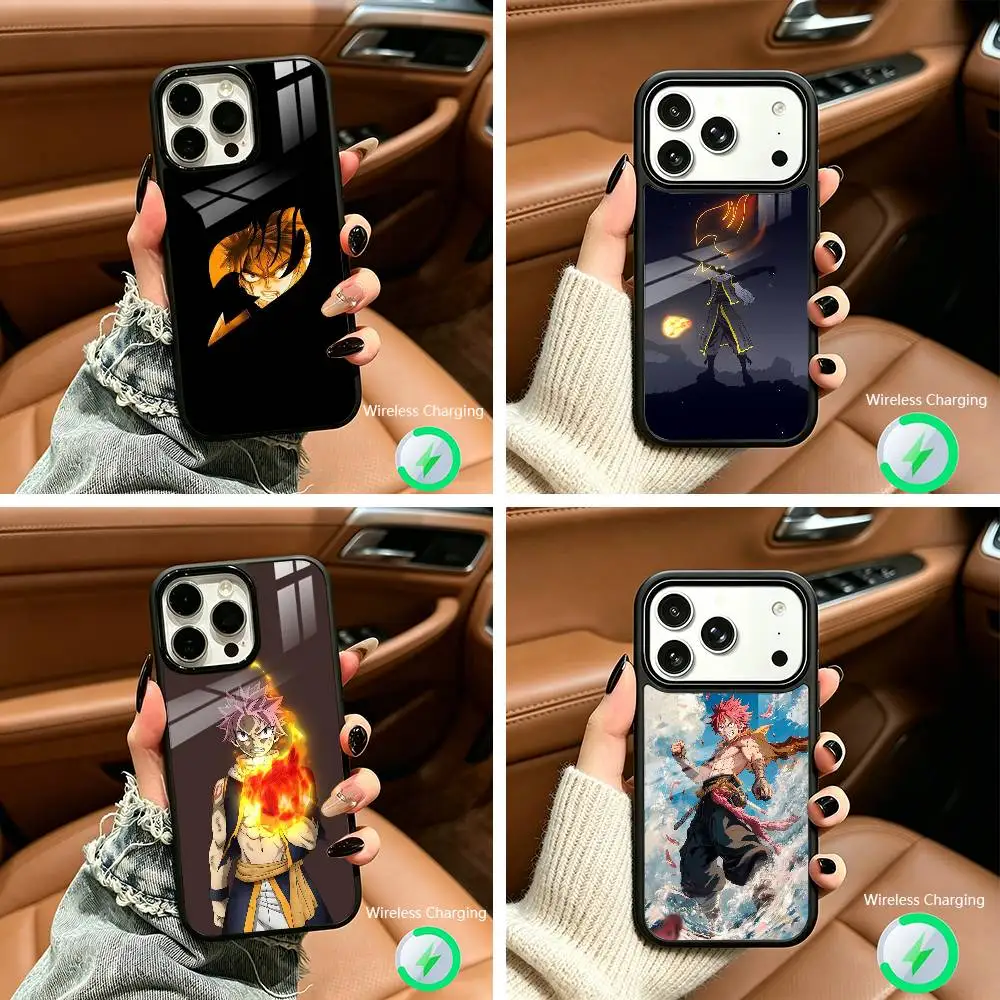 

F-Fairy Tail-Natsu Dragneel Phone Case For IPhone17 16 15 14 13 12 11 Pro Max 16/15/14Plus Wireless Charger Cover Funda