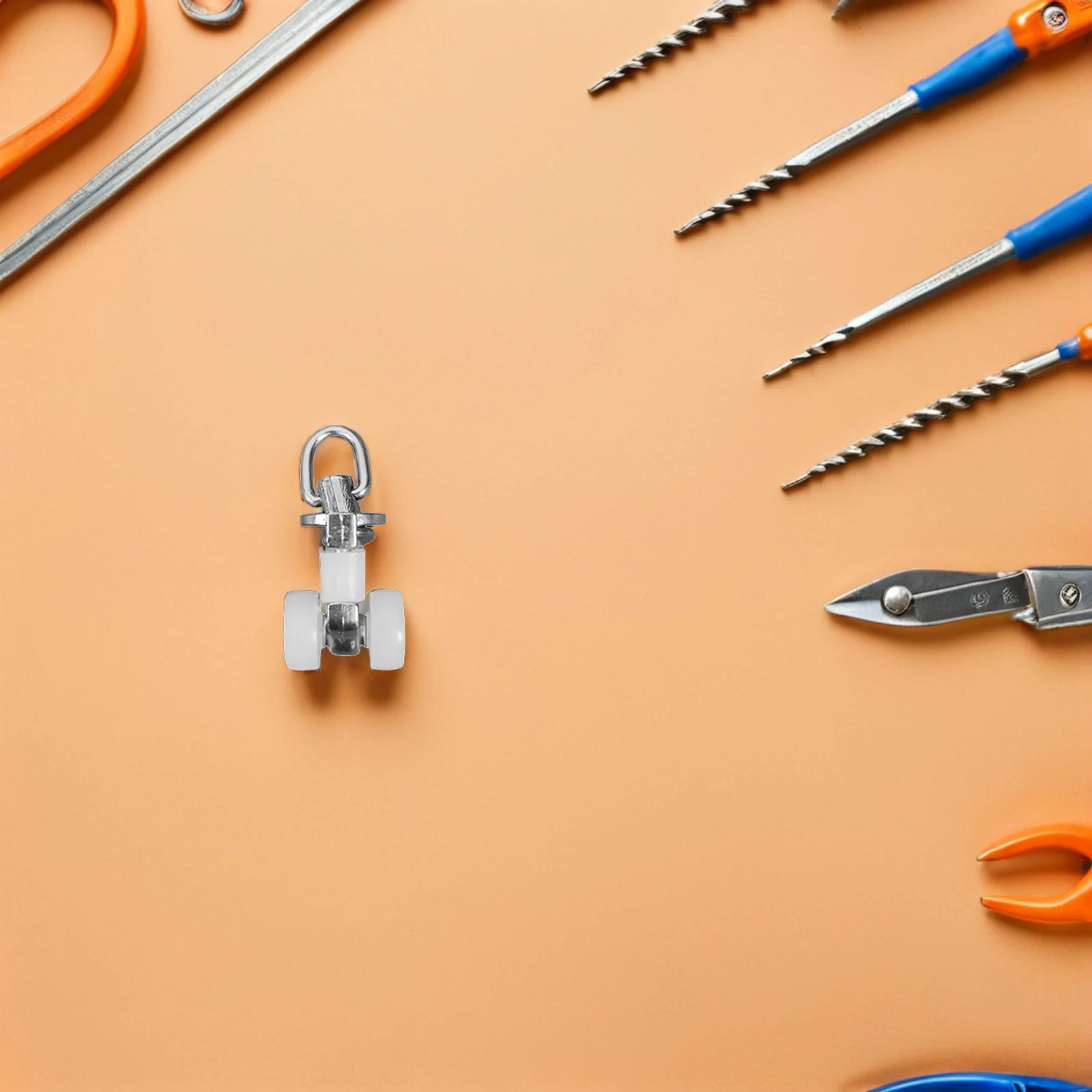 20 pcs Roda Rel Gorden, Penggerak Roda Kembar, Peluncur Senyap untuk Geser Lancar, Roda Tugas Berat, Peluncur Rel Tahan Lama