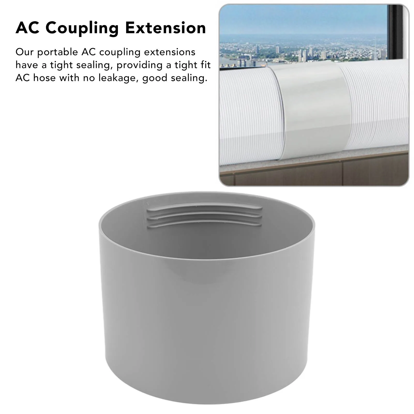 Air Conditioner Exhaust Hose Coupler  Thread No Leakage AC Coupling Extension Lightweight Eco Friendly for Repair