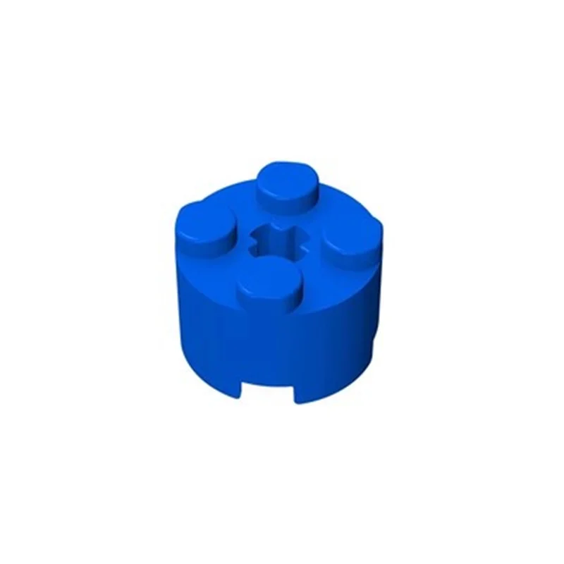 Building Blocks Bricks Thick Figures Block Cylinder Round 2 X 2 With Axle Hole Creative Size Compatible With 3941 6143