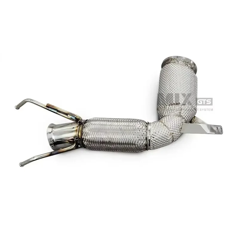 Performance Downpipe F56S 2.0T 2017 2018 2019 With Heat Shield Custom Direct Exhaust System