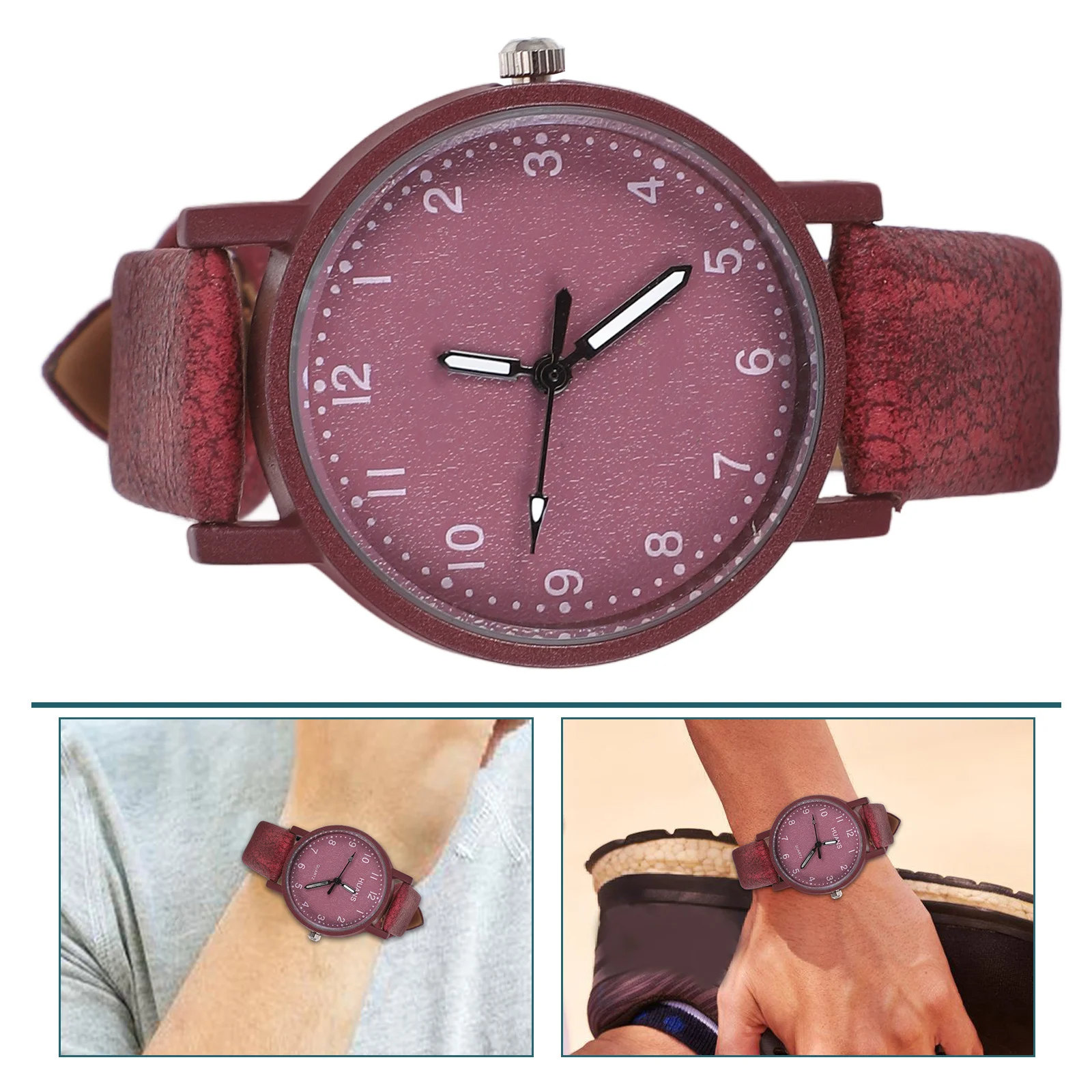 

Quartz Watch Wristwatches Casual Frosted Practical Silent Precise Moving Durable Elegant Gift Students Watches