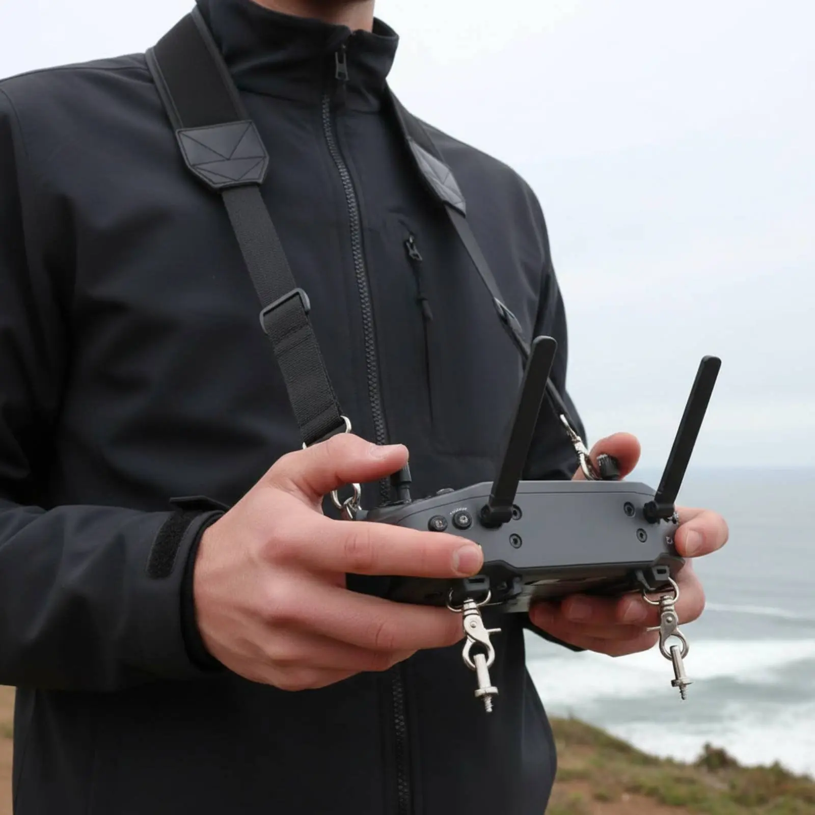 Drone Transmitter Strap Quick Install Drone Controller Strap Adjustable Controller Lanyard Anti-Slip Long-Lasting Nylon