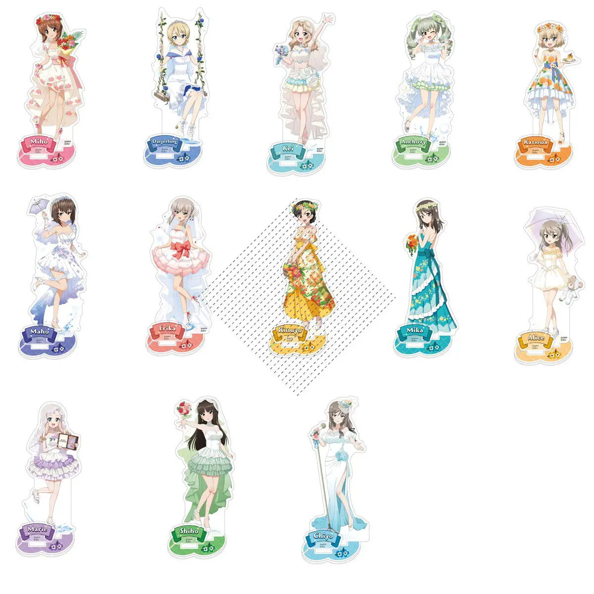 Акриловая фигурка-подставка Game Nishi Kinuyo Anchovy Nishizumi Miho Maho Darjeeling, модель аниме-персонажа, игрушка для косплея, подарок