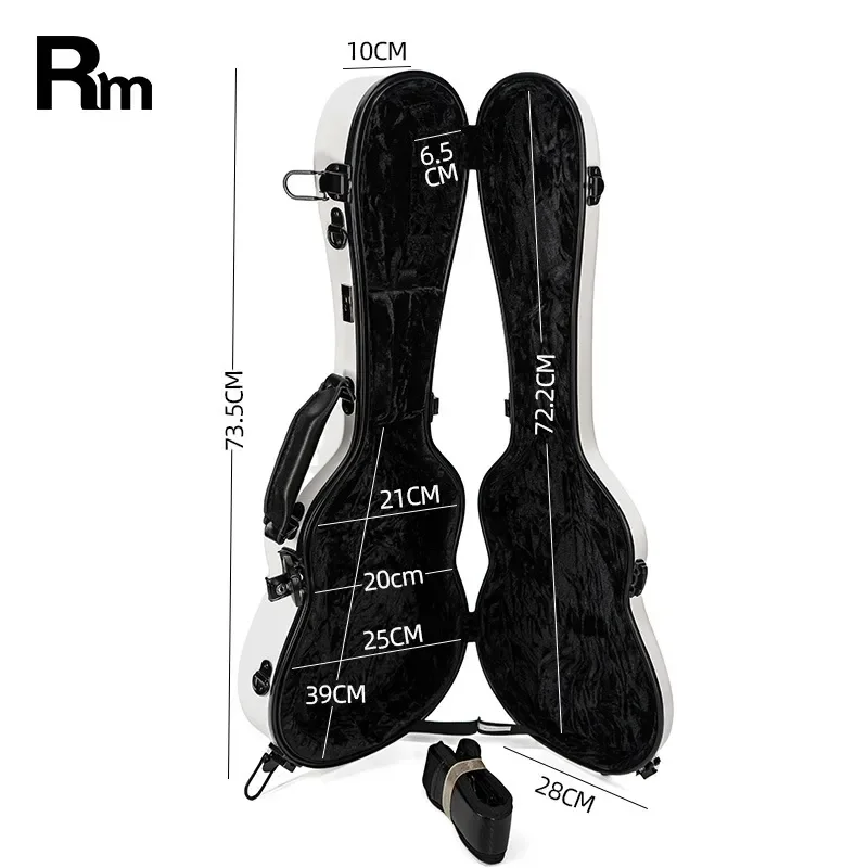 SUN 02-U2T 27 Inch FRP Ukulele Case Wholesale Sunshine Velvet Interior Shockproof Drop Proof Piano Style Hard Shell