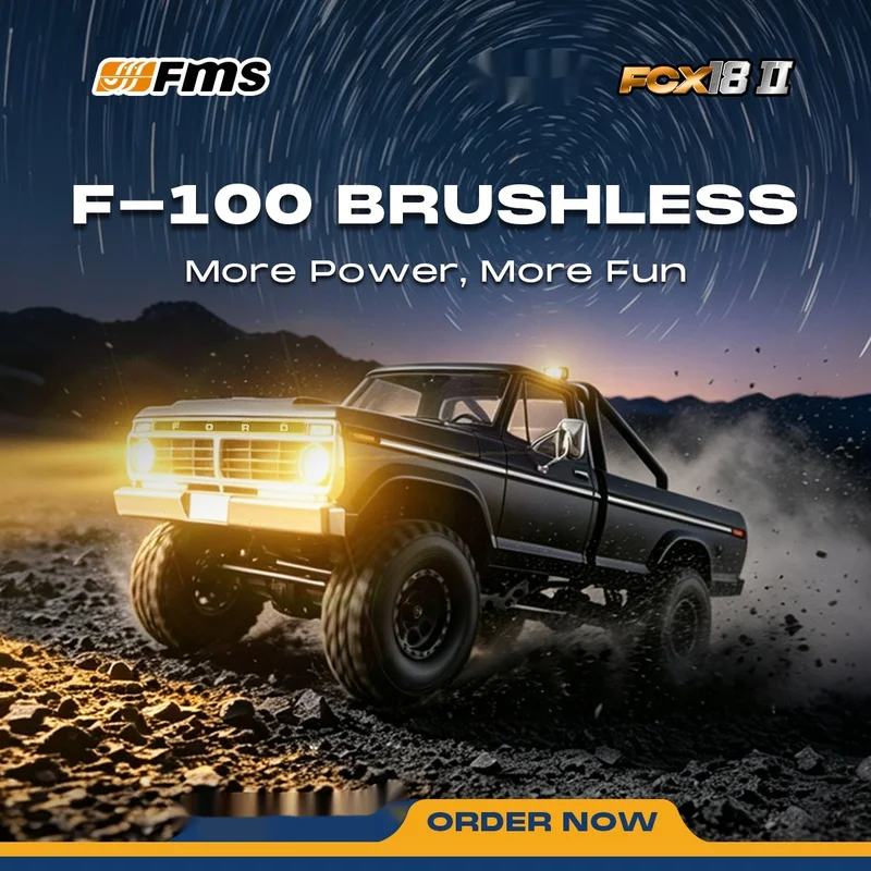 Fms 1/24 Fcx24  F100 V3 Rc Car Off Road Monster Truck Electric Pickup With Led Lights Remote Control Vehicle For Adults