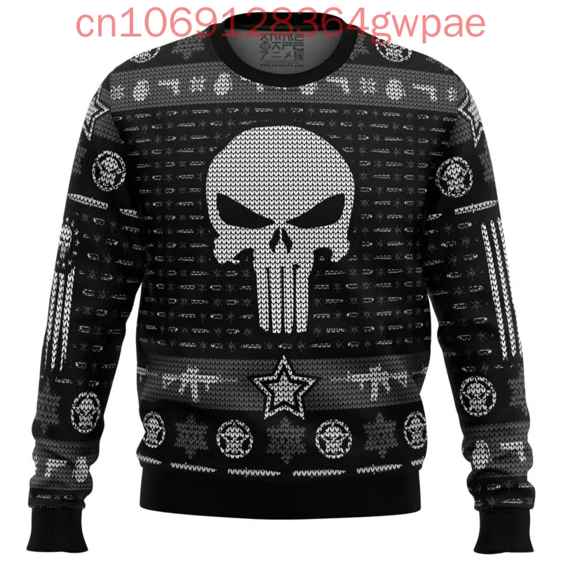 The Punisher Men's and Women's Autumn and Winter Ugly Christmas Sweater