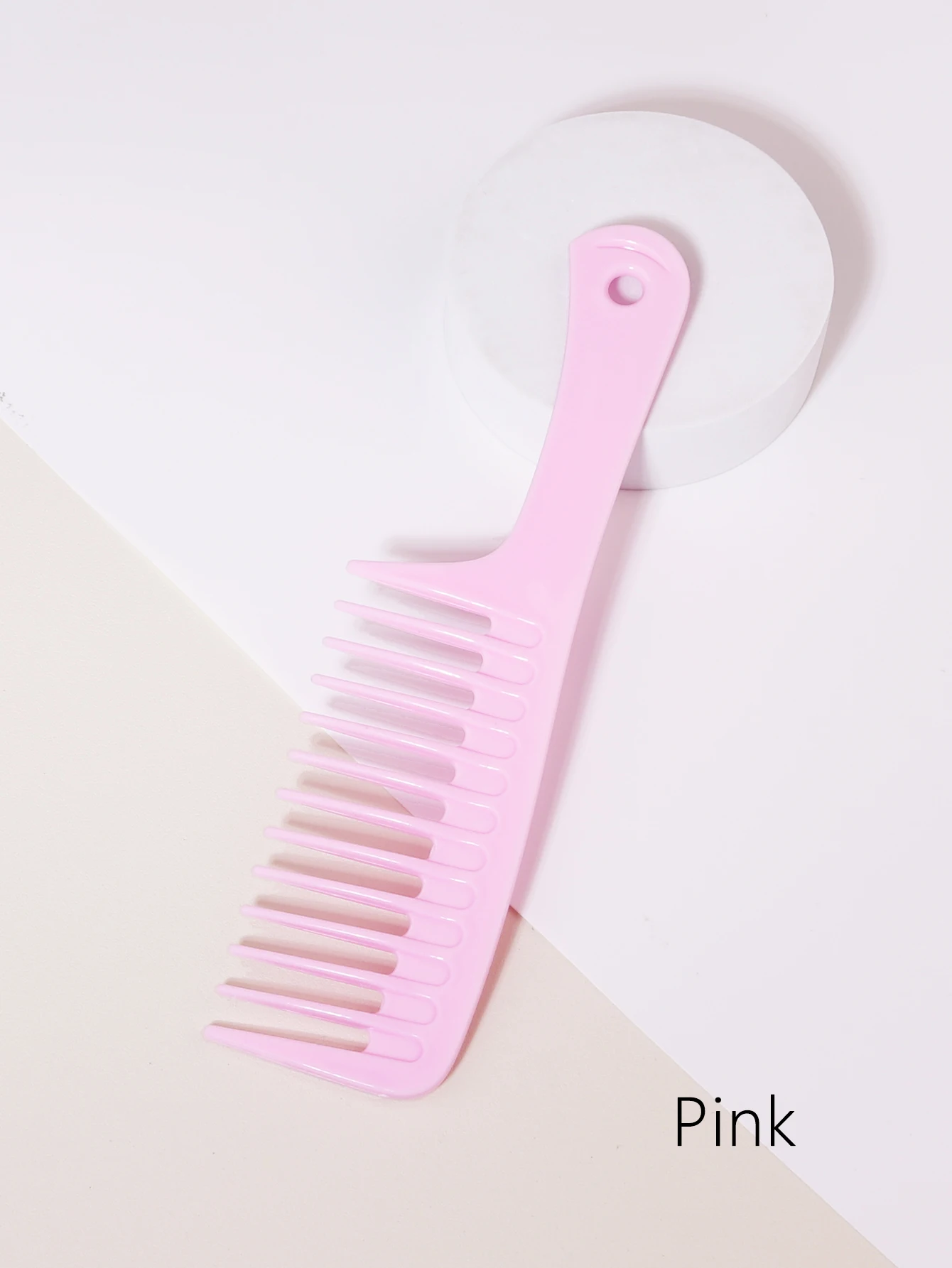 1pcs plastic anti-static wide pointed hair comb heat-resistant curling hair comb professional salon styling comb