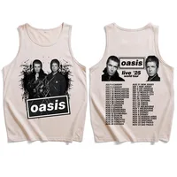 Oasis UK European Tour 2025 camisetas sin mangas camisa hombre mujer ropa de calle chaleco