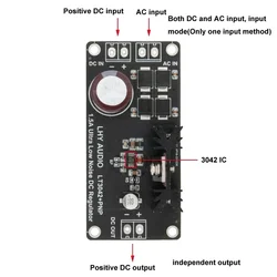 LUSYA LT3042 Regulated Low Noise High Precision Linear Positive Voltage 1.2V  2.5V  3.3V  5V 12V DC Power Supply Upgrade DAC