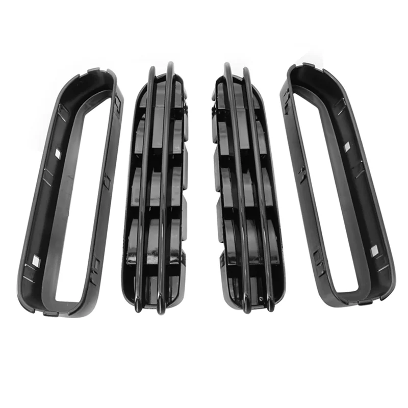 Car Matte Black Fender Side Panel Grilles Vents For BMW 5 Series E39 E60 Fender Ventilation Mesh 51137896849 51137896850 Parts