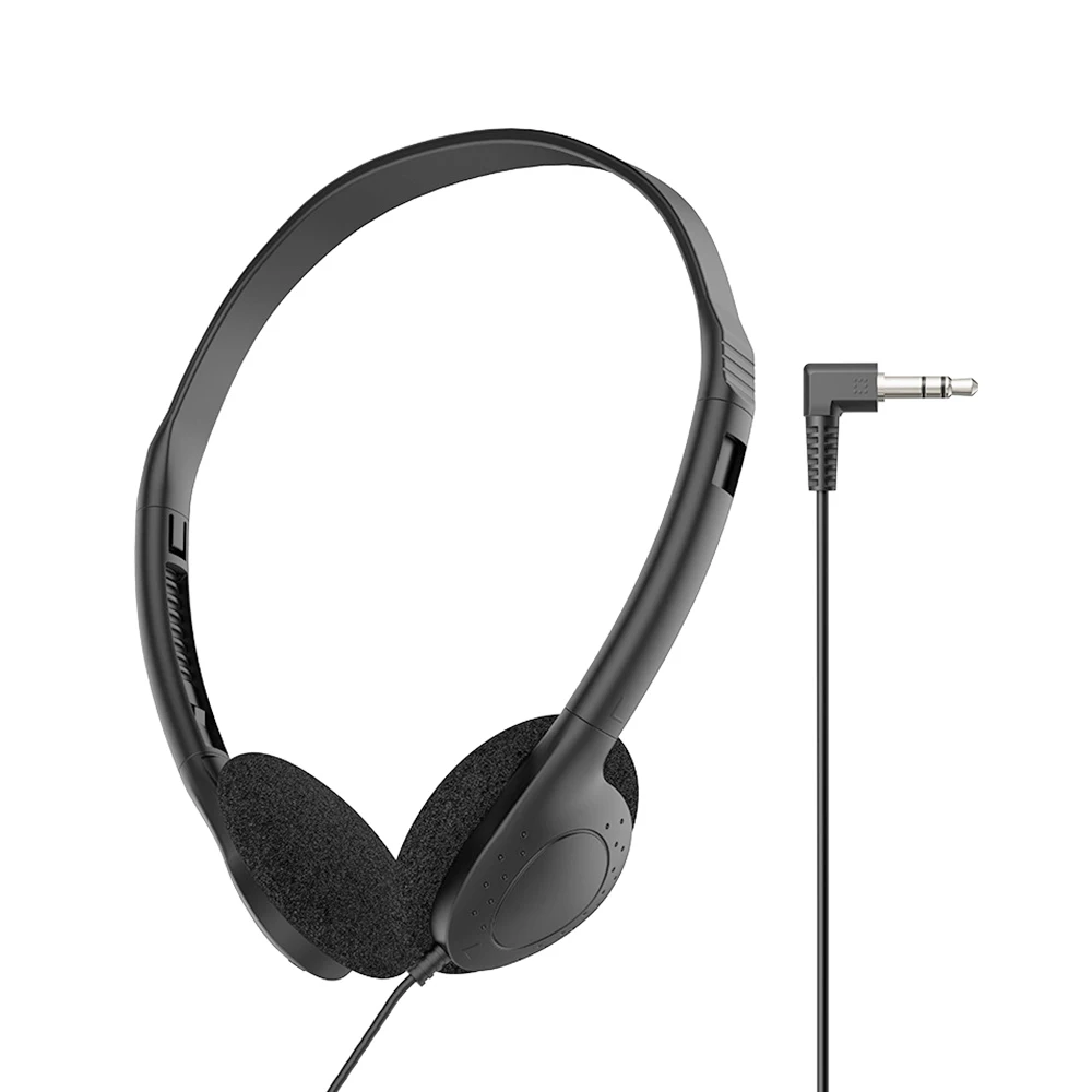Wired Stereo Headphones Universal 3.5mm Jack Over-Ear No Microphone Adjustable Headband for MP3 PC Phone PS4 Gaming Music