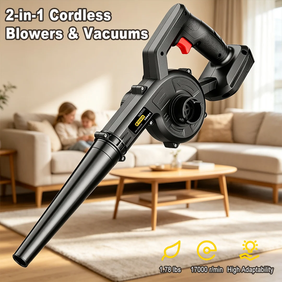TOVIA 2IN1 Cordless Electric Air Blower Dust Collector Computer Cleaning Tool Compatible with Makita Battery Power Tools