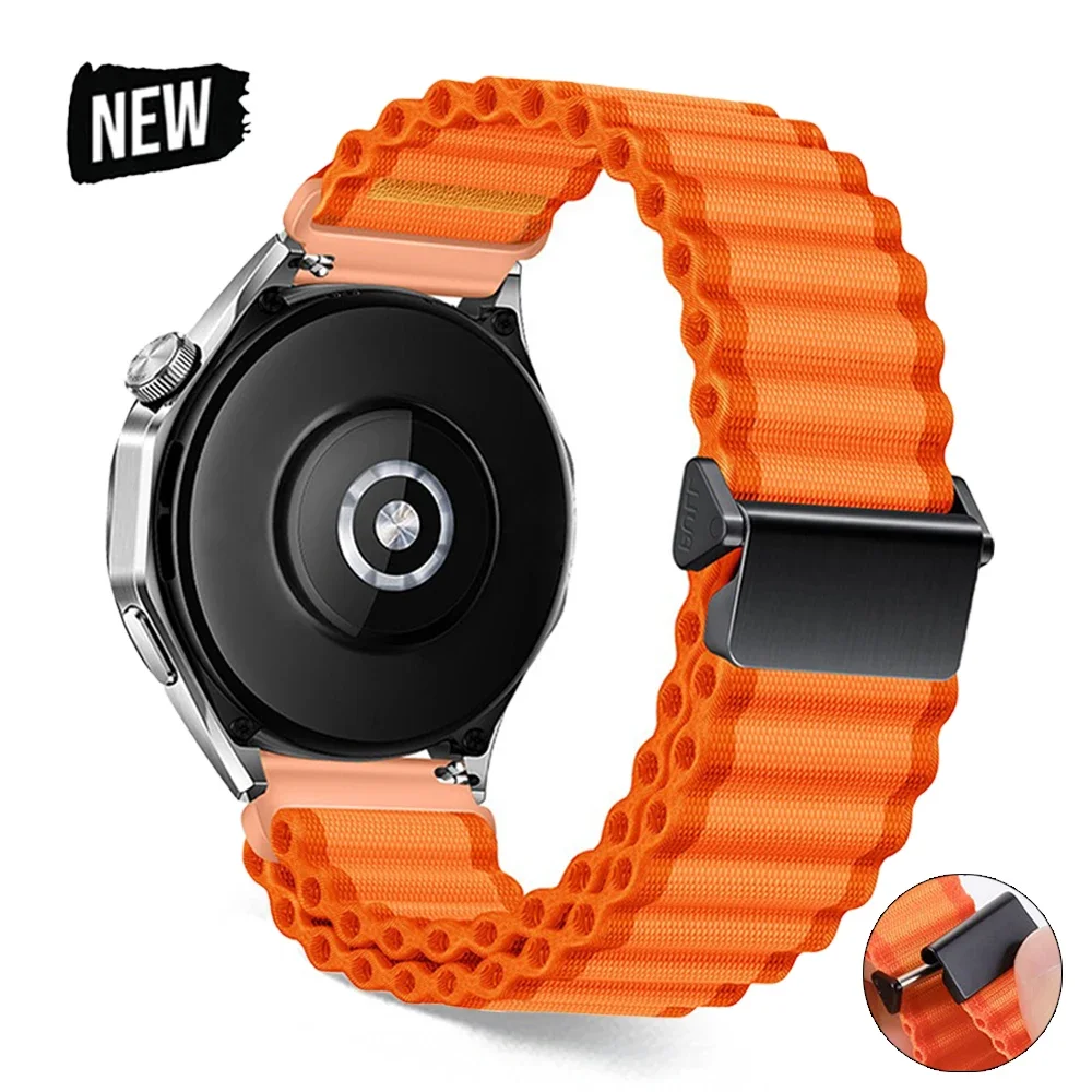 Sports Nylon Bracelet For Samsung Galaxy Watch FE 7/6/5 40mm 44 Band 20mm 22mm For Huawei Watch GT4/3Pro 46mm watch 4/4Pro Strap