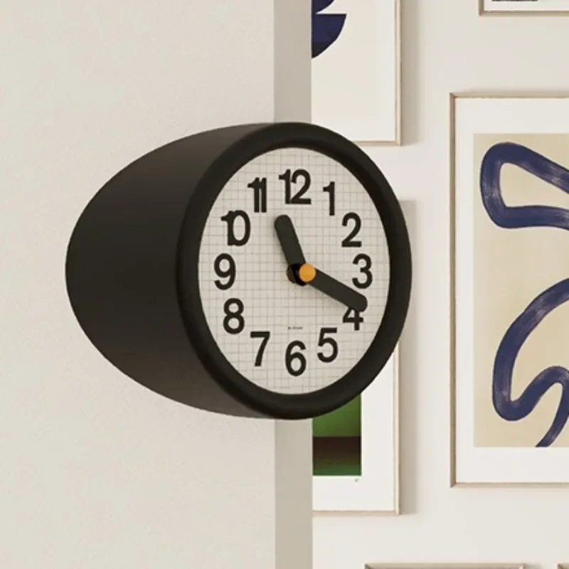 Corner Wall Clock Decorative Wall Watch Luxury Aesthetic Modern Interior Clocks Silent Elegant Living Room Watches Home Decor