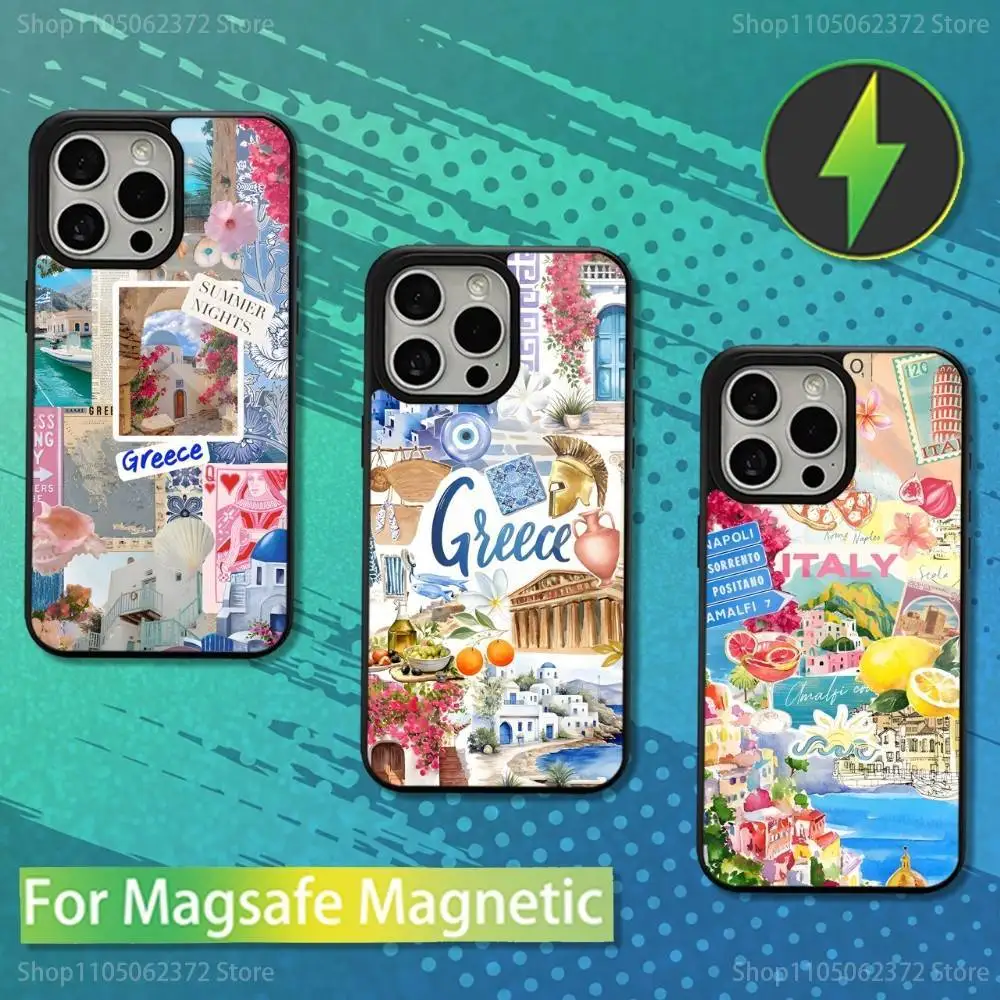 

Greek Art Aegean Sea Phone Case For iPhone 16,17,15,14,13,12,11,Pro,Max,Plus,Mini,Magsafe,Magnetic Wireless Charging Case