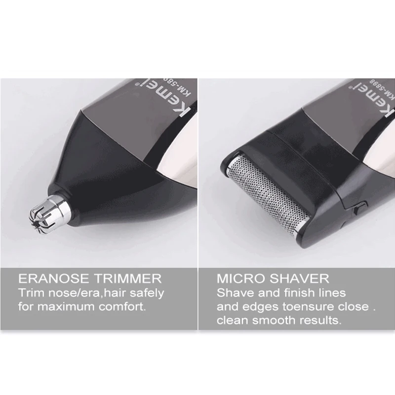 Kemei KM-5898 Wholesale 11 IN 1 Grooming Kit for Hair Salon mens washable and rechargeable hair trimmer